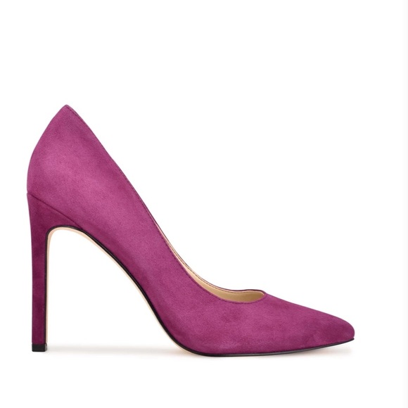 Tatiana Pointy Toe Fuchsia Pumps. - Picture 2 of 12